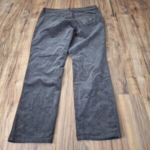 Talbots Simply Flattering Collection High Waist Straight Leg Pants 12P Gray Cord